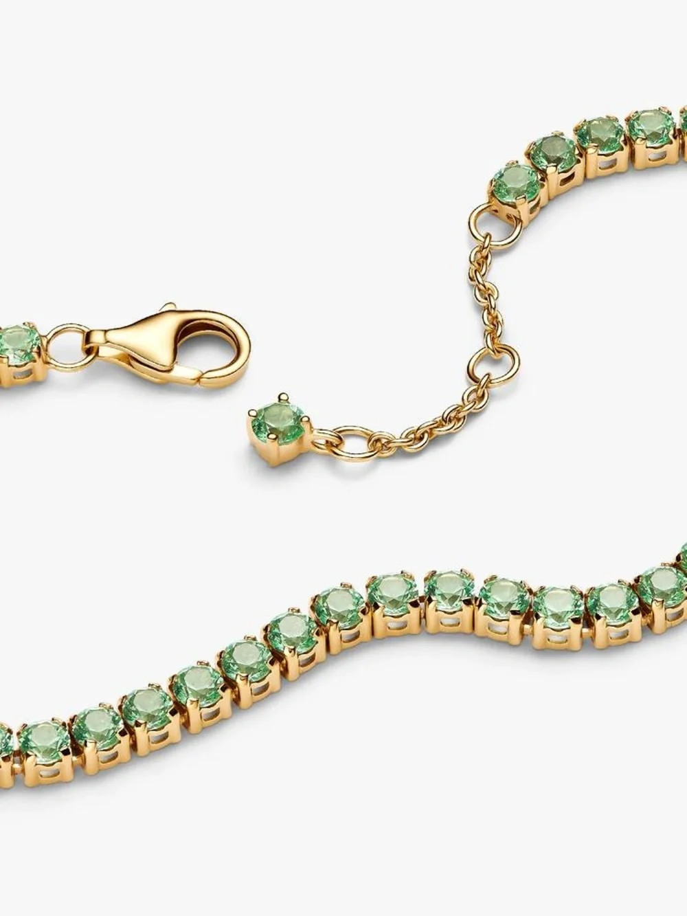 Pandora Sparkling Green Tennis Bracelet